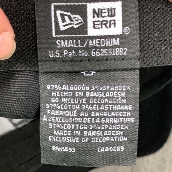 S&S Fire Protection New Era 39Thirty Fitted Hat Mens Size S/M Black Stretch Cap - Picture 14 of 15